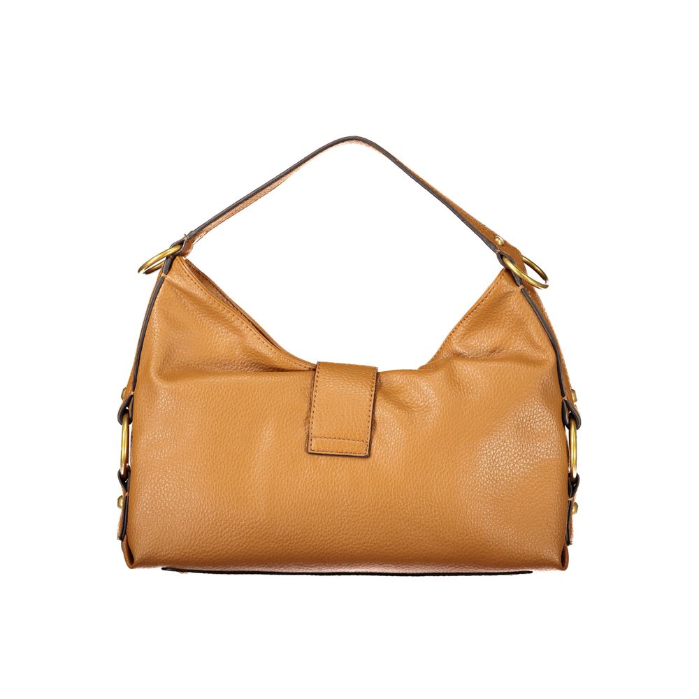 Marrone Polyurethane Women Handbag