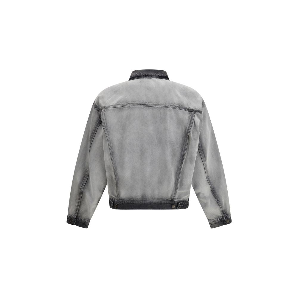 Gray Cotton Denim Jacket