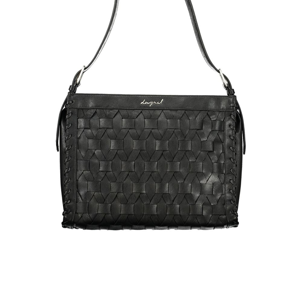 Black Polyurethane Women's Handbag