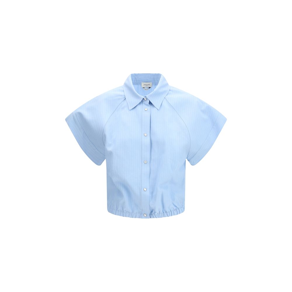 Blue Viscose Shortsleeve Shirt