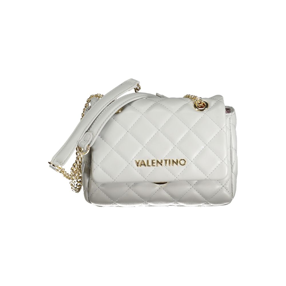 Grey Polyurethane Women's Bag