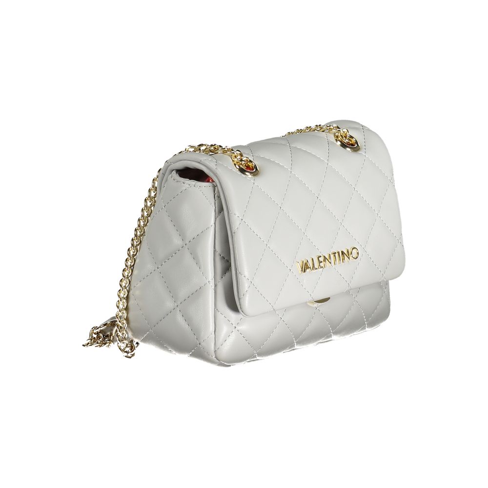 Grey Polyurethane Women's Bag