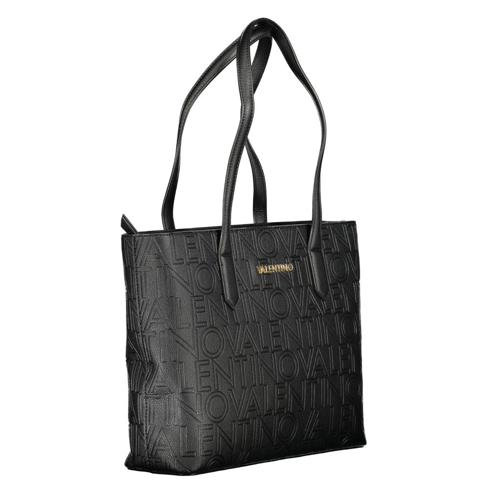 Black Polyurethane Women's Bag