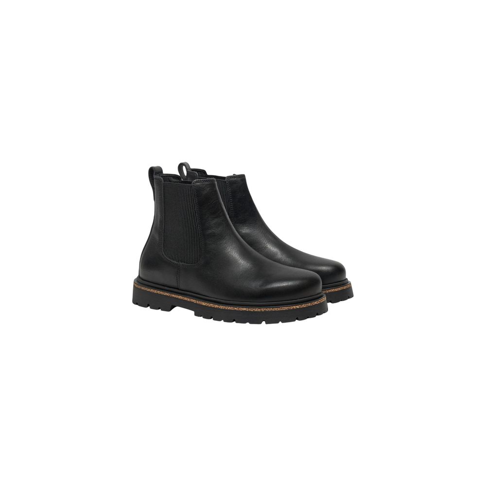 Black Leather Ankle Boots