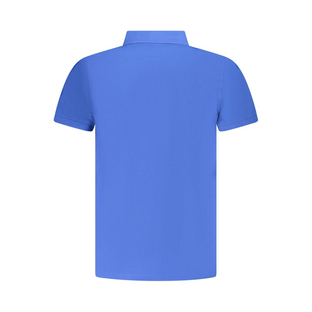 Blue Cotton Men's Polo