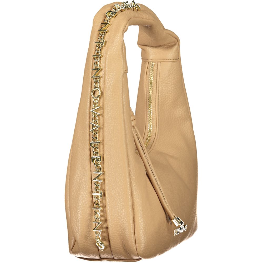 Beige Polyurethane Women's Bag