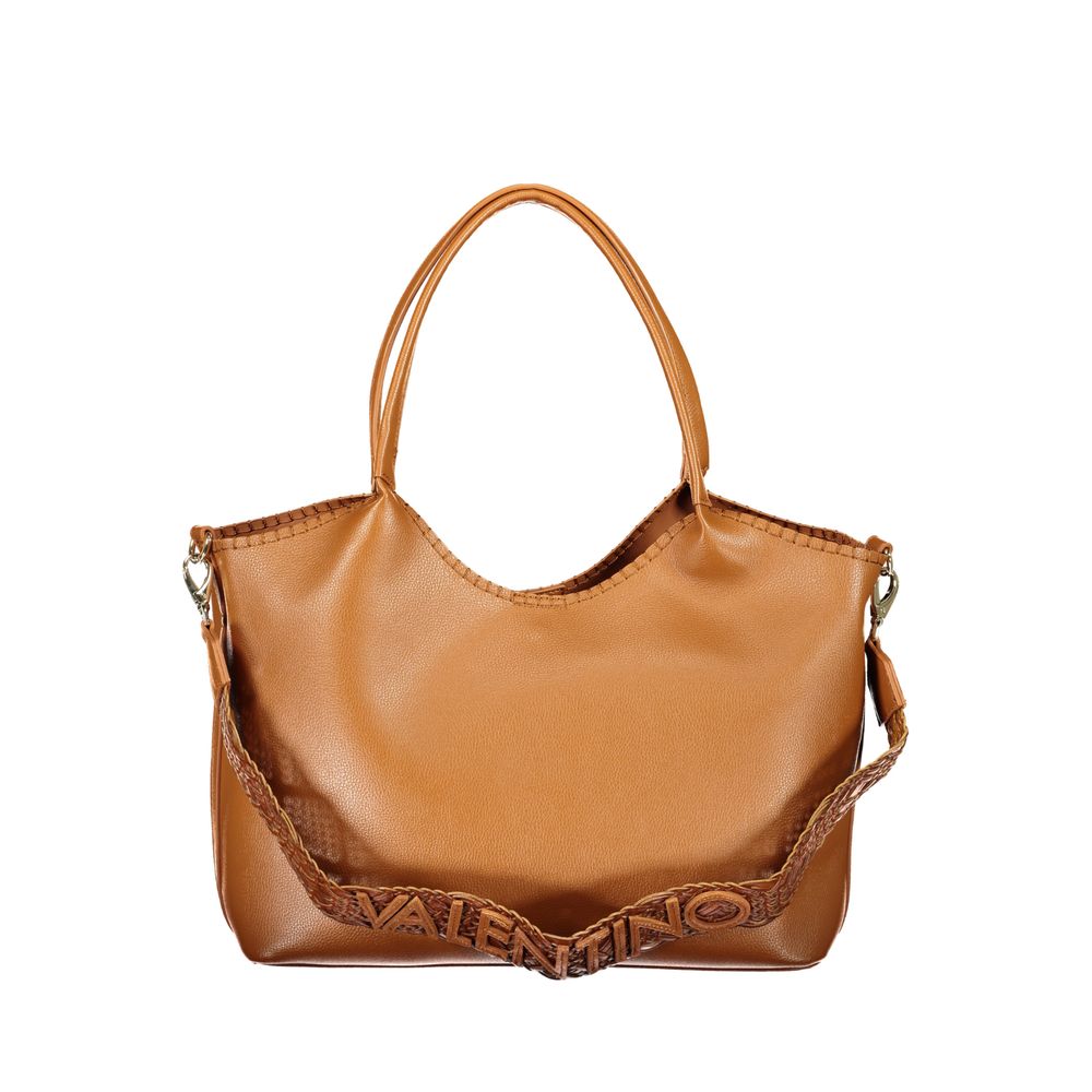 Brown Polyurethane Women's Bag