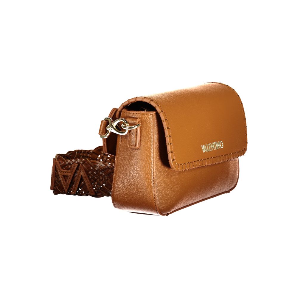 Brown Polyurethane Women's Bag