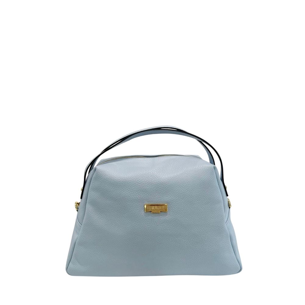 Blue Leather Women Bag