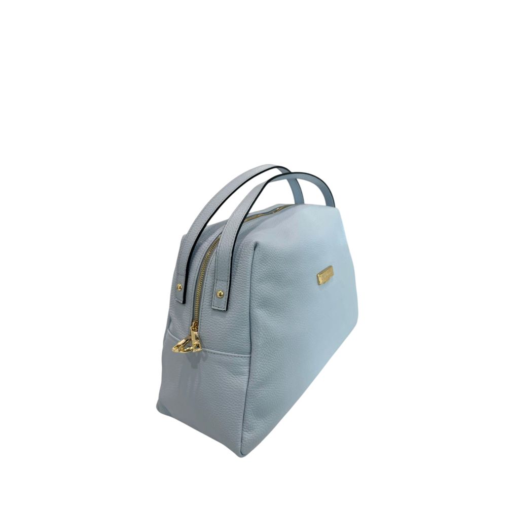 Blue Leather Women Bag