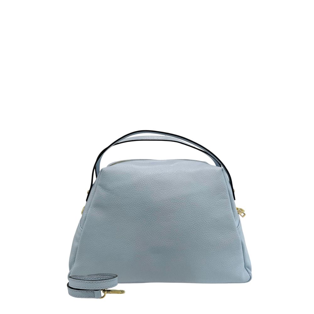 Blue Leather Women Bag