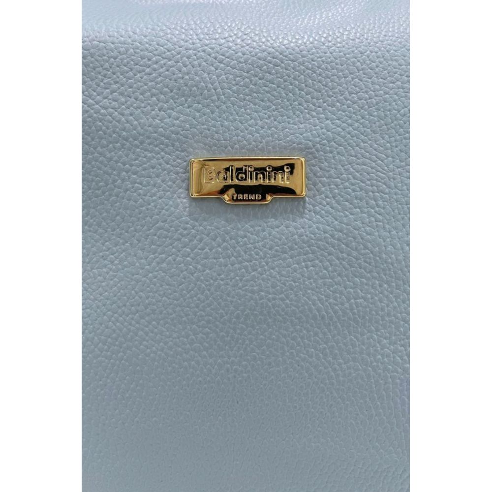 Blue Leather Women Bag
