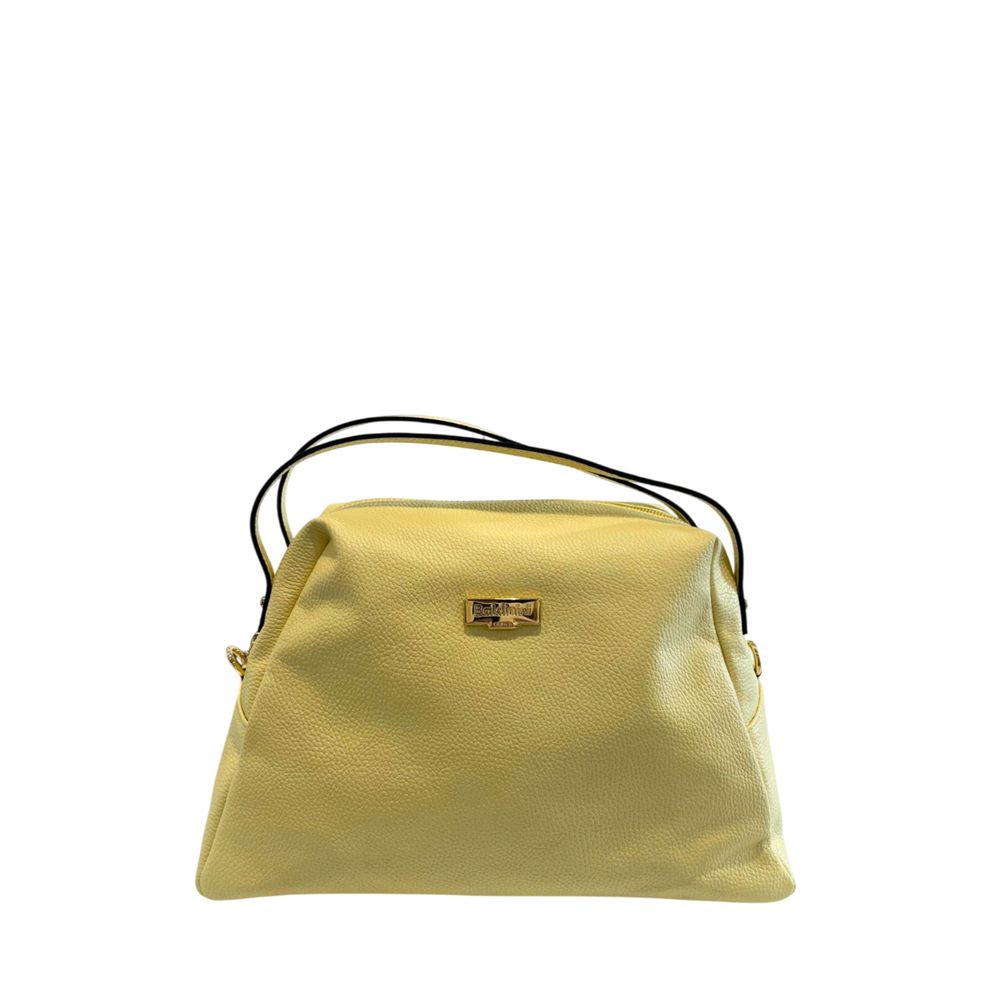 Yellow Leather Women Shoulder Bag