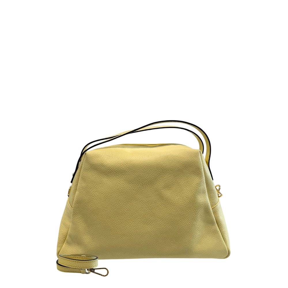 Yellow Leather Women Shoulder Bag
