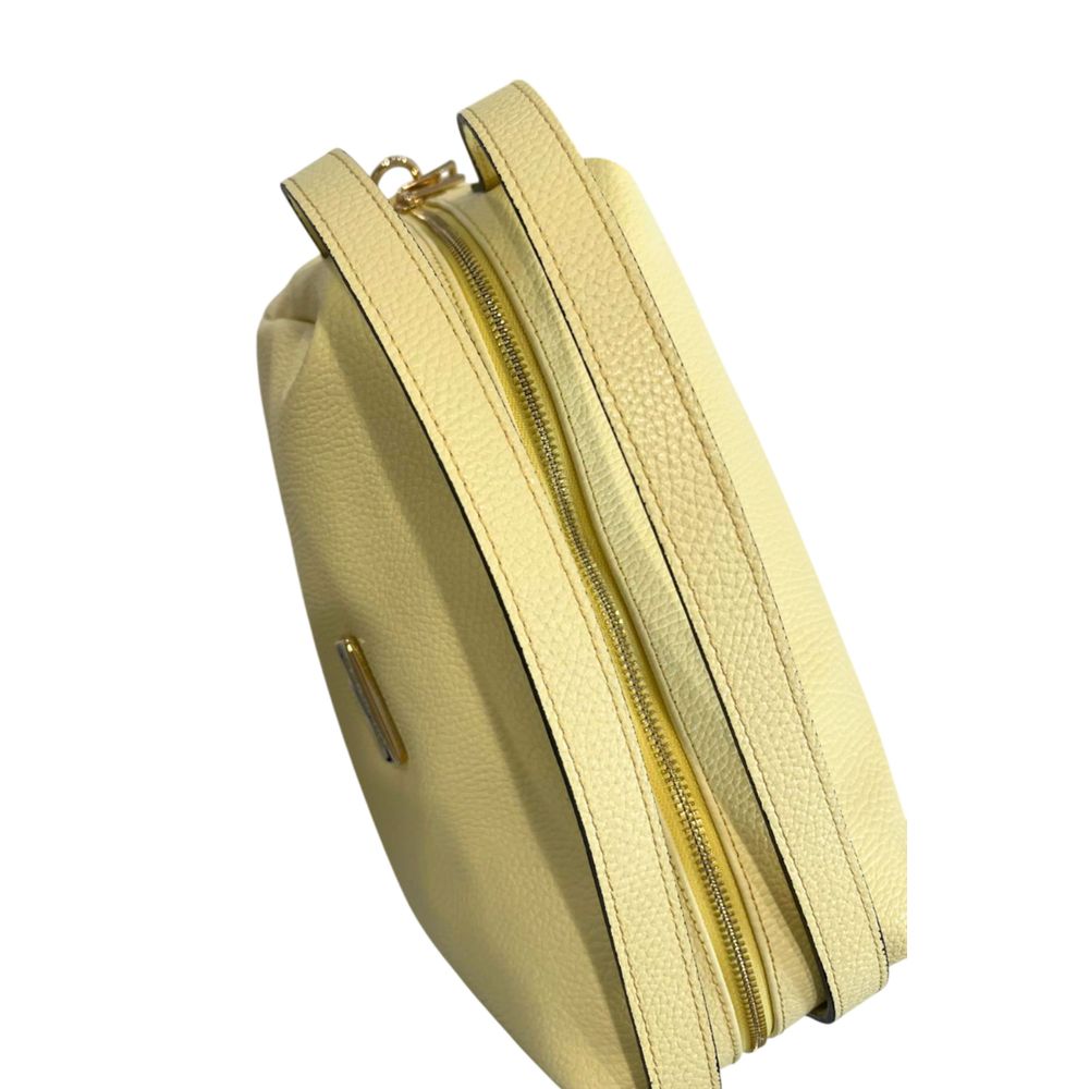 Yellow Leather Women Shoulder Bag
