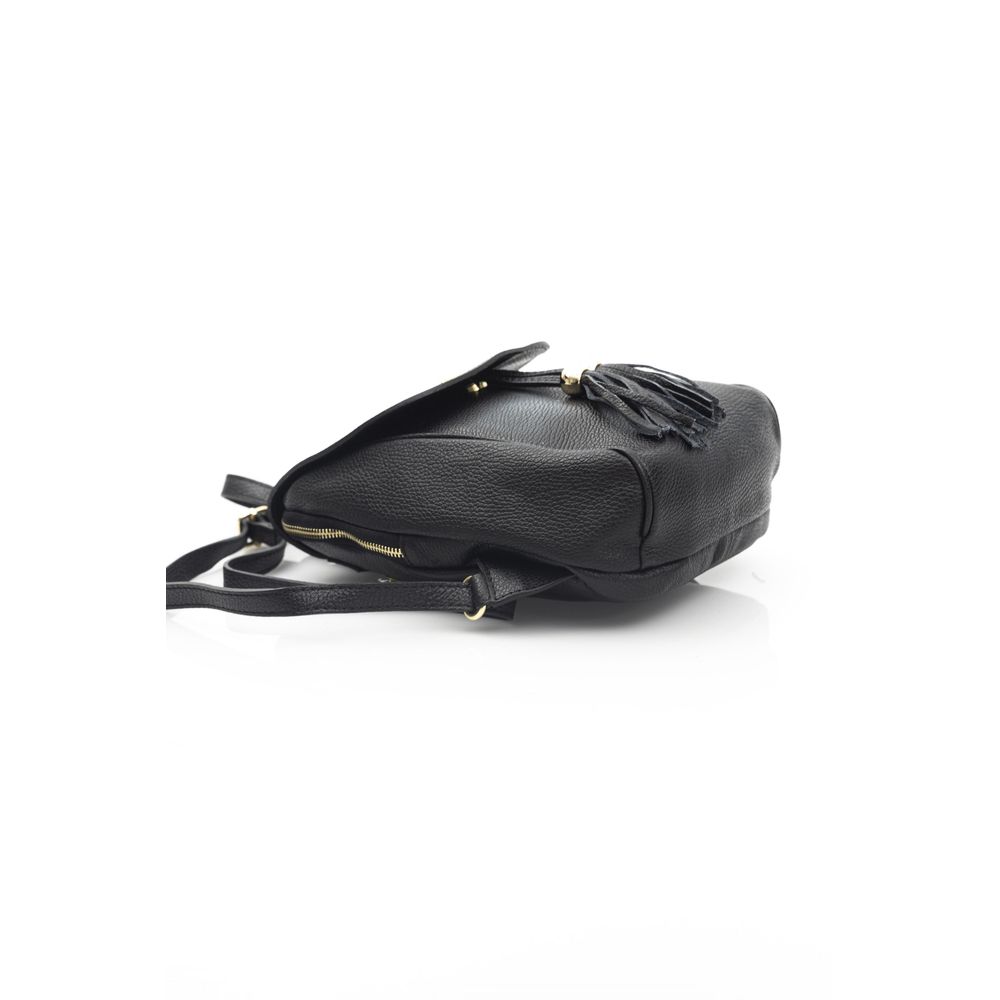 Black Leather Women Bag