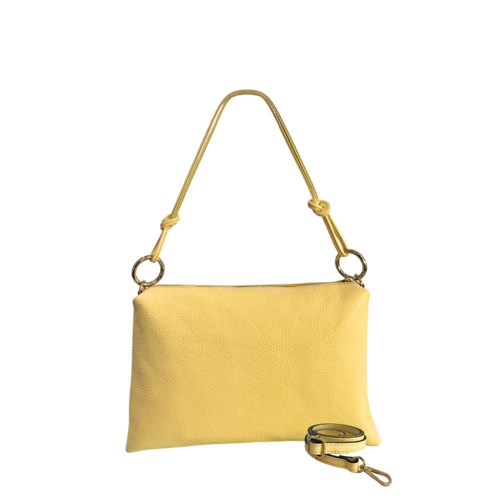 Yellow Leather Women Bag