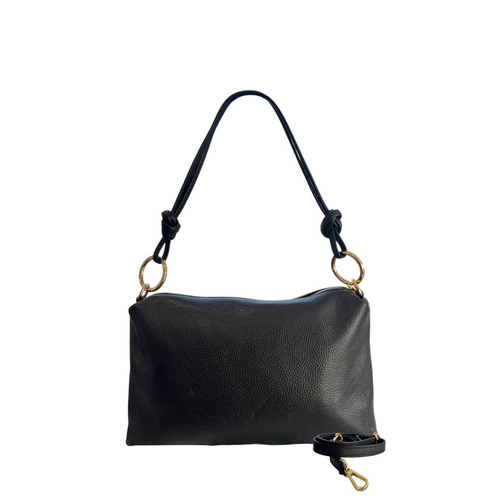 Black Leather Women Bag