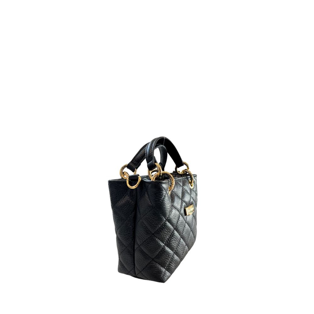 Black Leather Women Handbag
