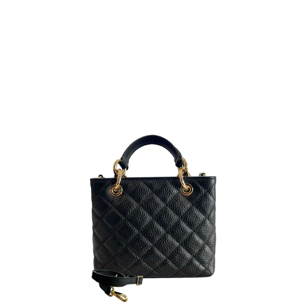 Black Leather Women Handbag
