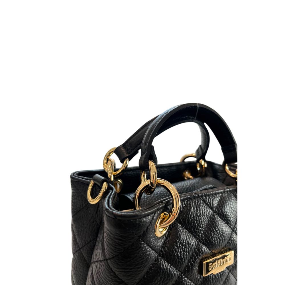 Black Leather Women Handbag