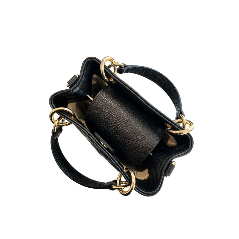 Black Leather Women Handbag