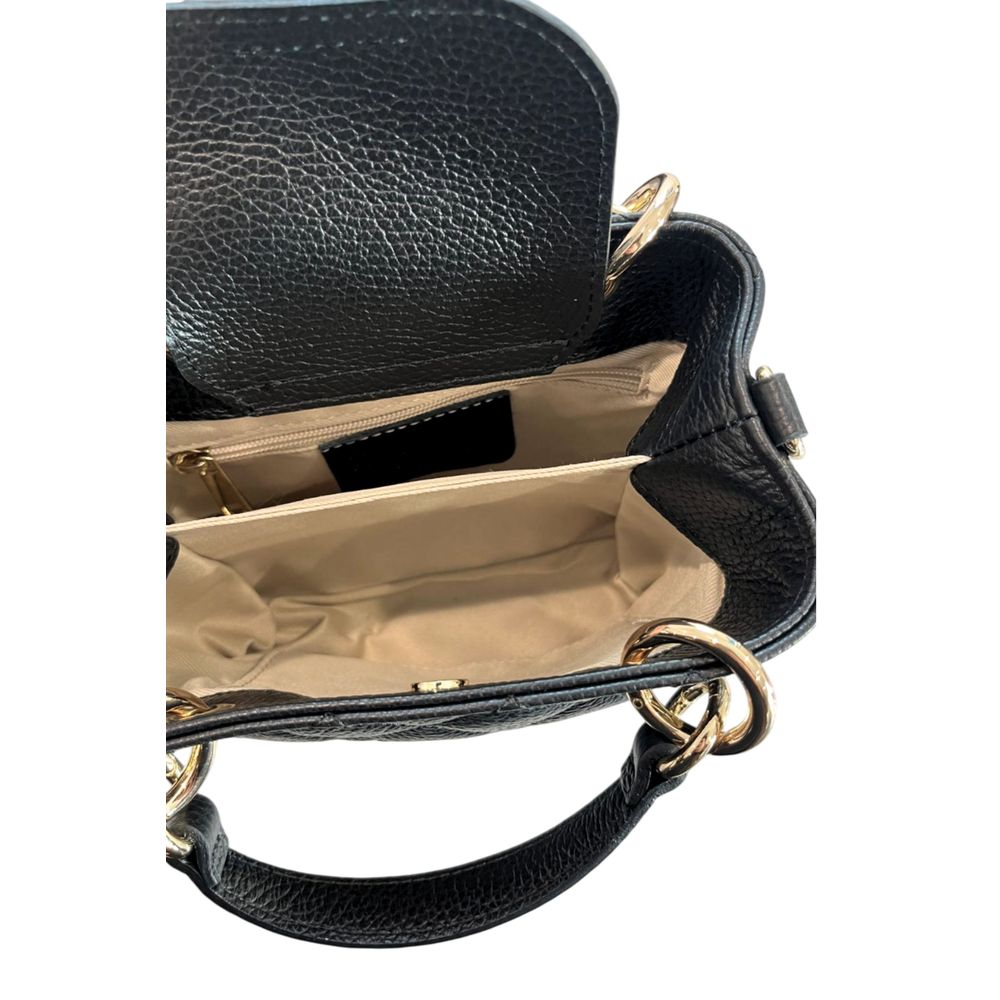 Black Leather Women Handbag