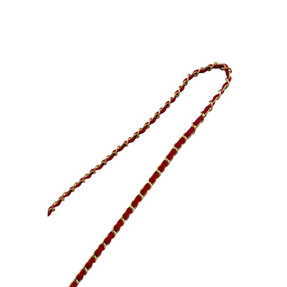 Red Leather Women Crossbody Bag