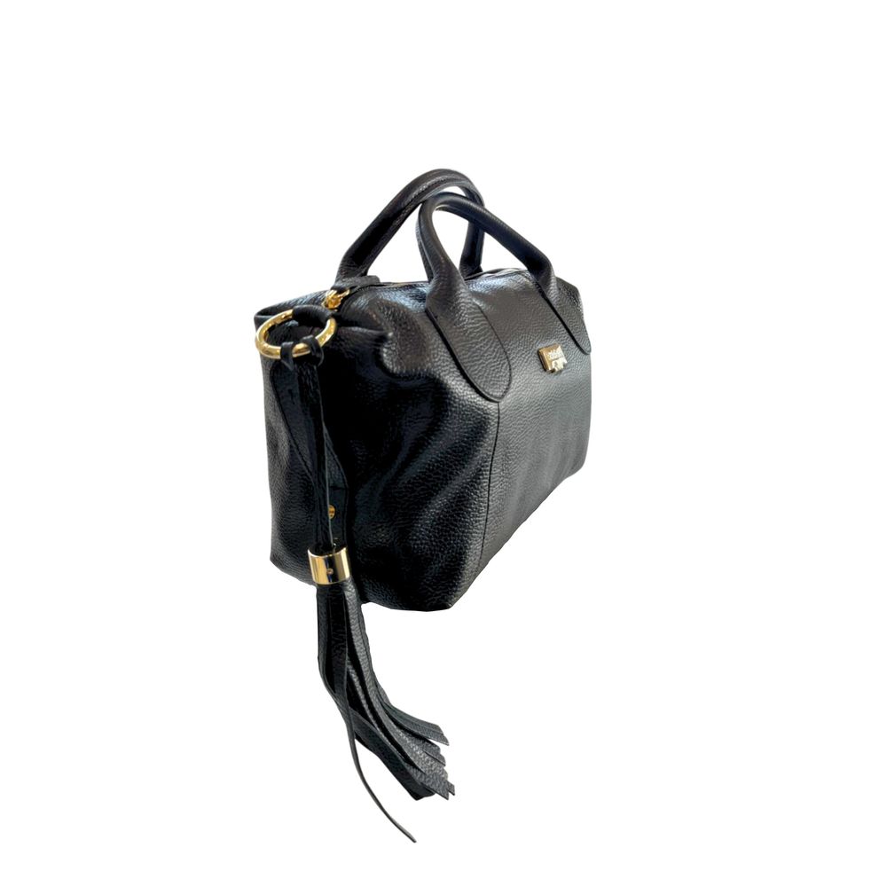 Black Leather Women Handbag
