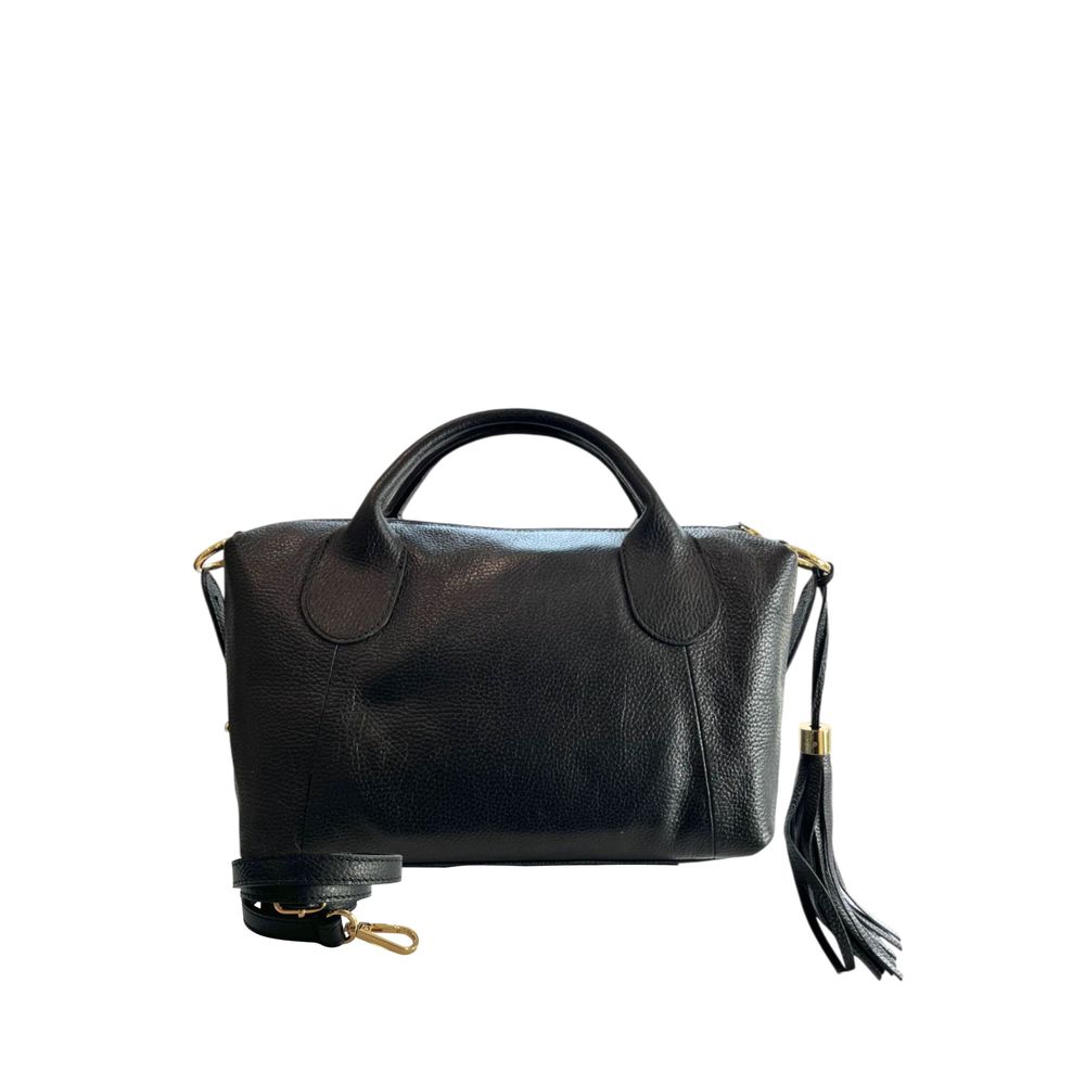 Black Leather Women Handbag