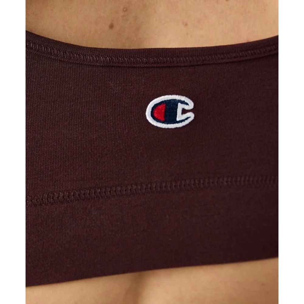 Brown Cotton Sport Bra
