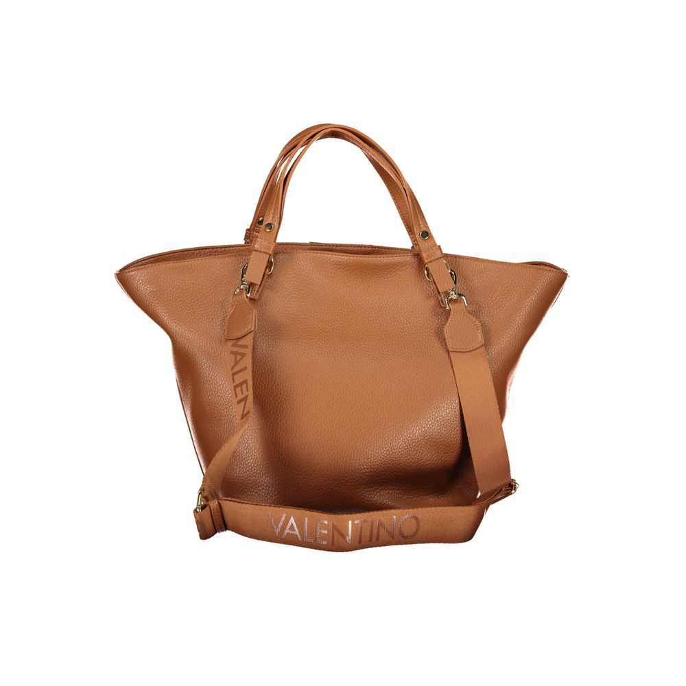 Brown Polyurethane Women's Bag