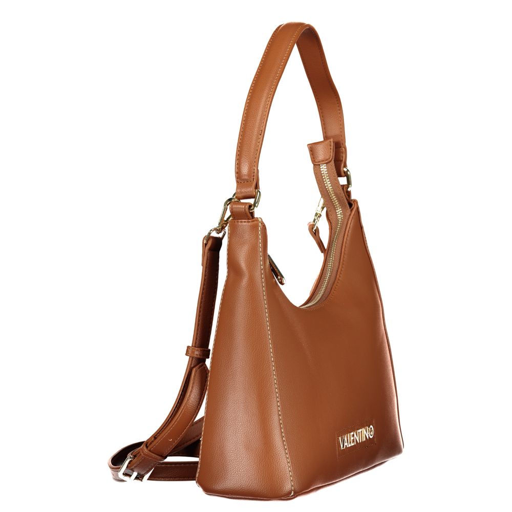 Brown Polyurethane Women's Bag