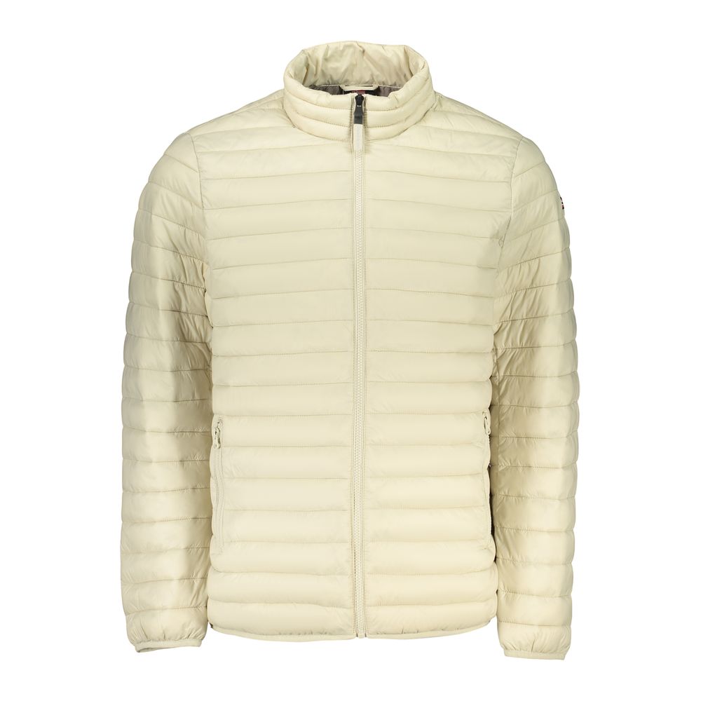 Beige Polyamide Men's Jacket