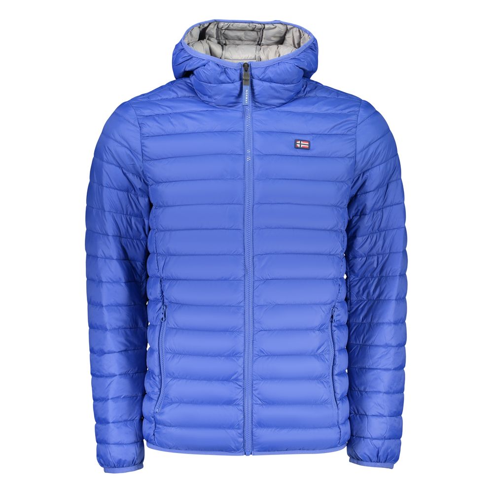 Blue Polyamide Men's Jacket