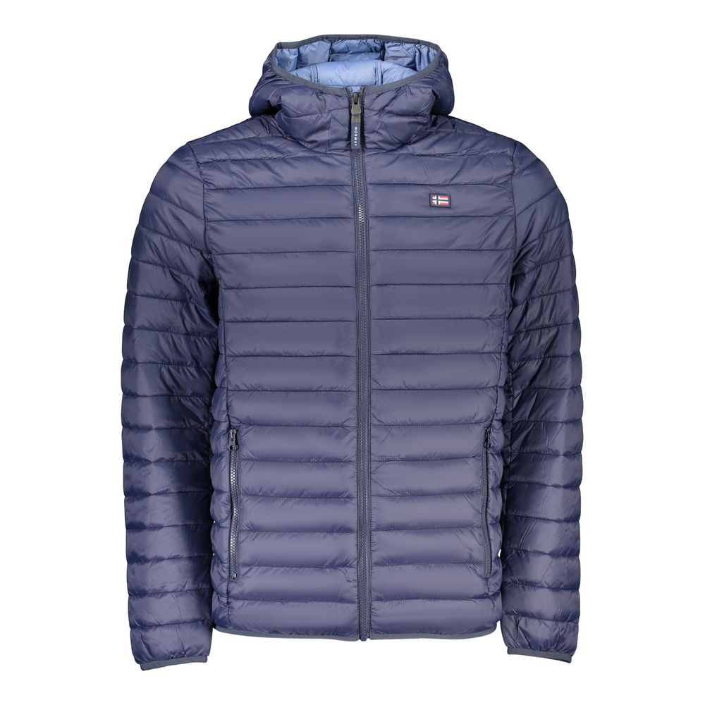 Blue Polyamide Men's Jacket