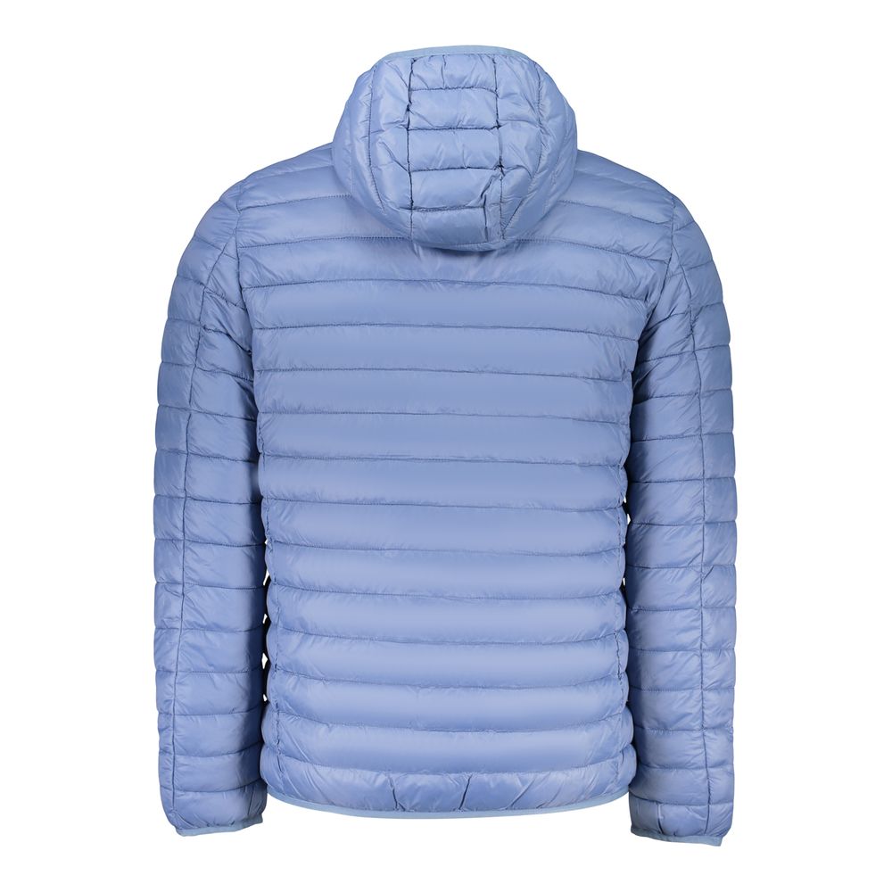 Blue Polyamide Men Jacket