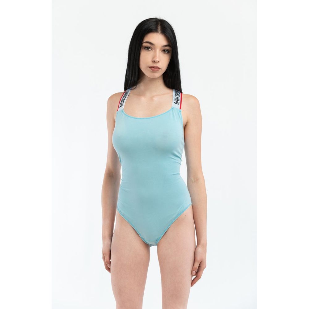 Blue Cotton Bodysuit
