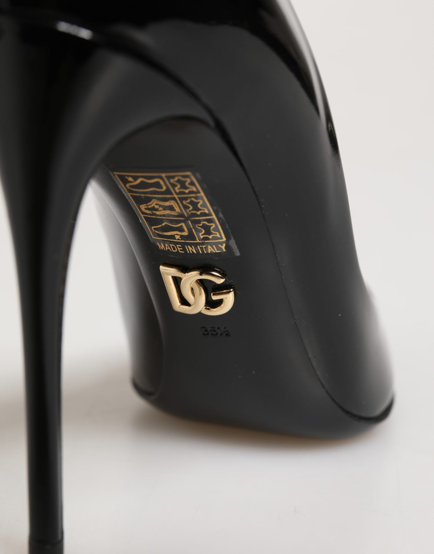 Black Calf Leather Stiletto Heels Pumps Shoes