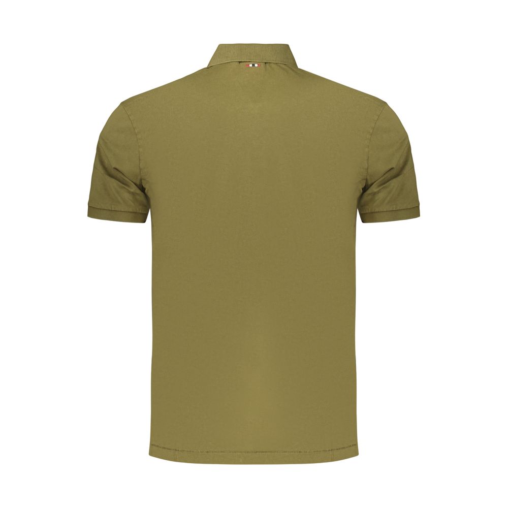 Green Cotton Men's Polo Shirt