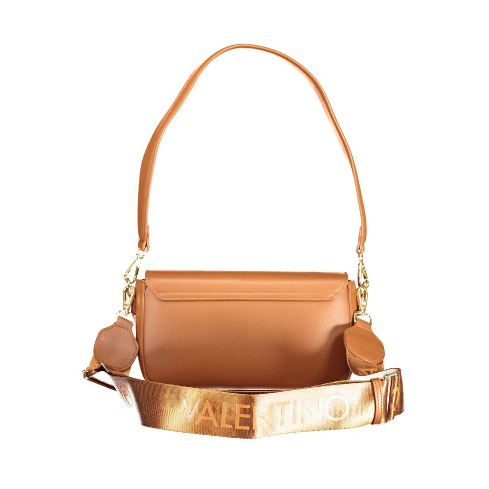 Brown Polyurethane Women's Bag