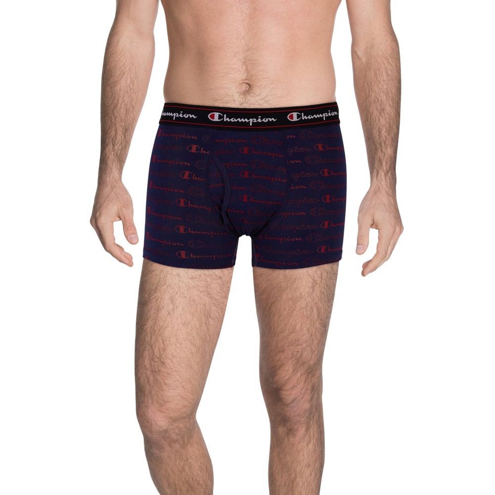 Navy Blue Cotton Boxers