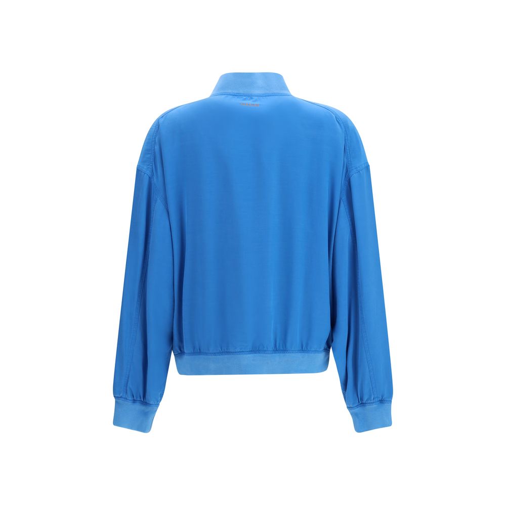 Blue Silk Bomber