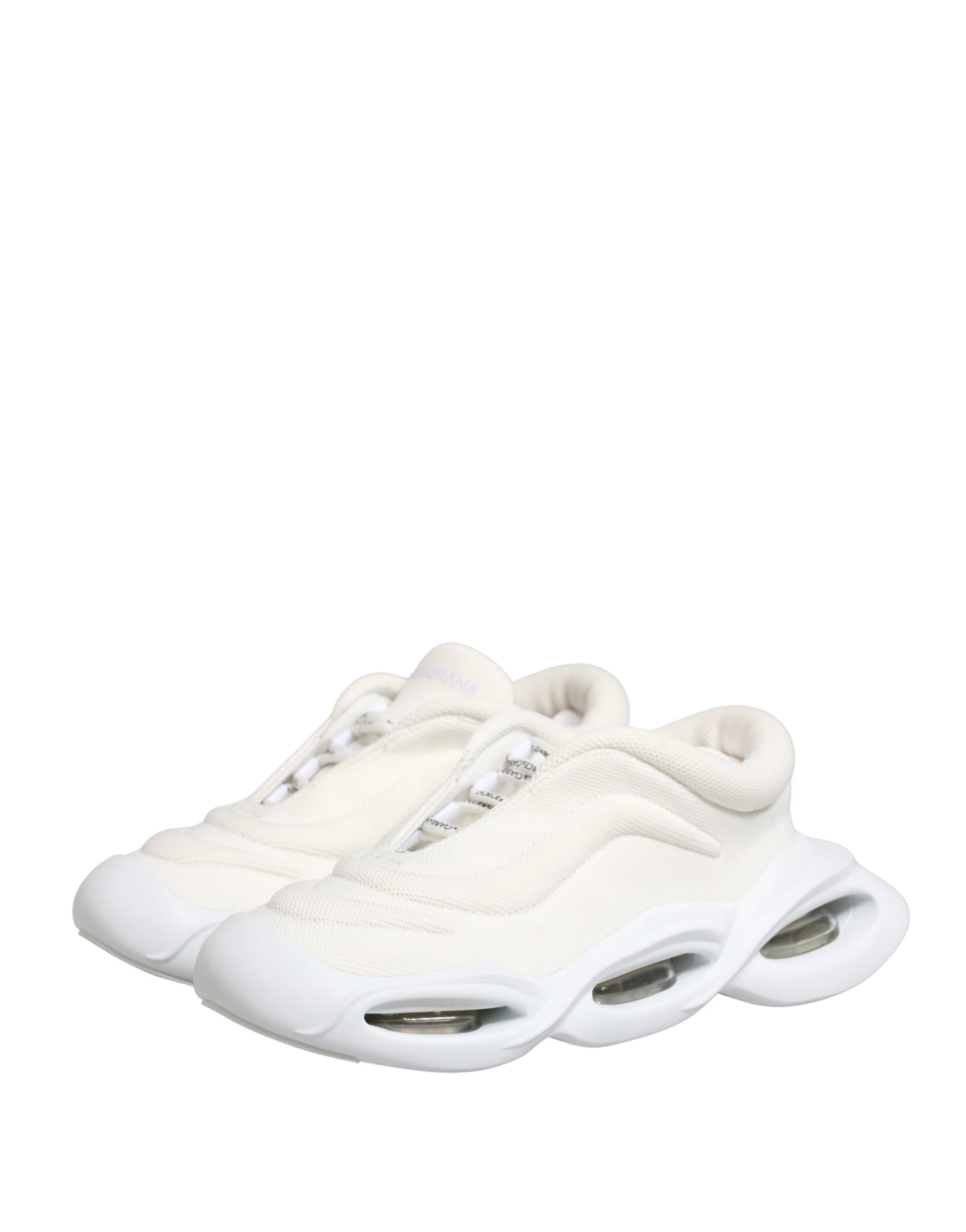 White Slip On Wave LowTop Sneakers Shoes