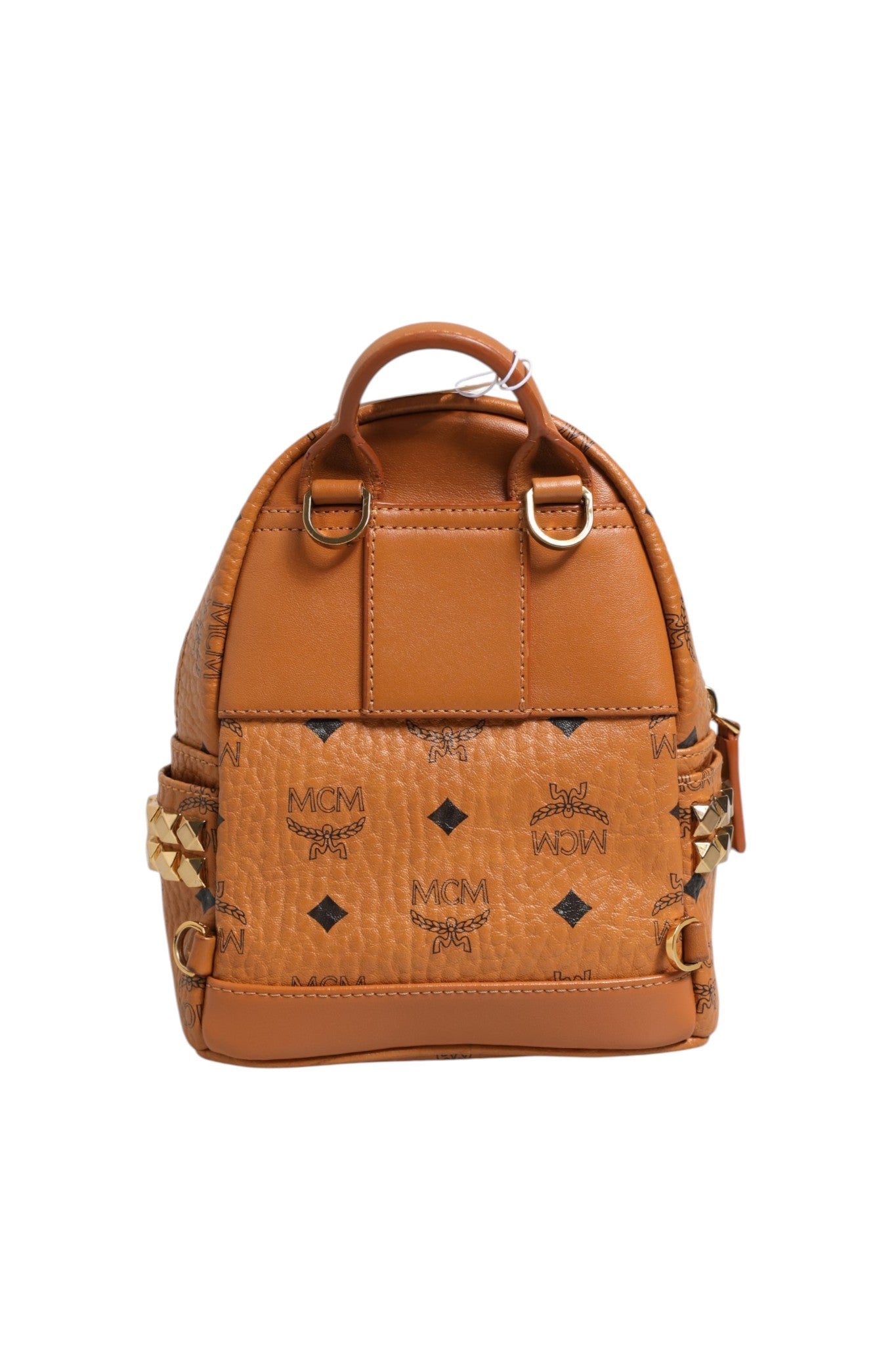 Stark Mini Backpack in Visetos Cognac