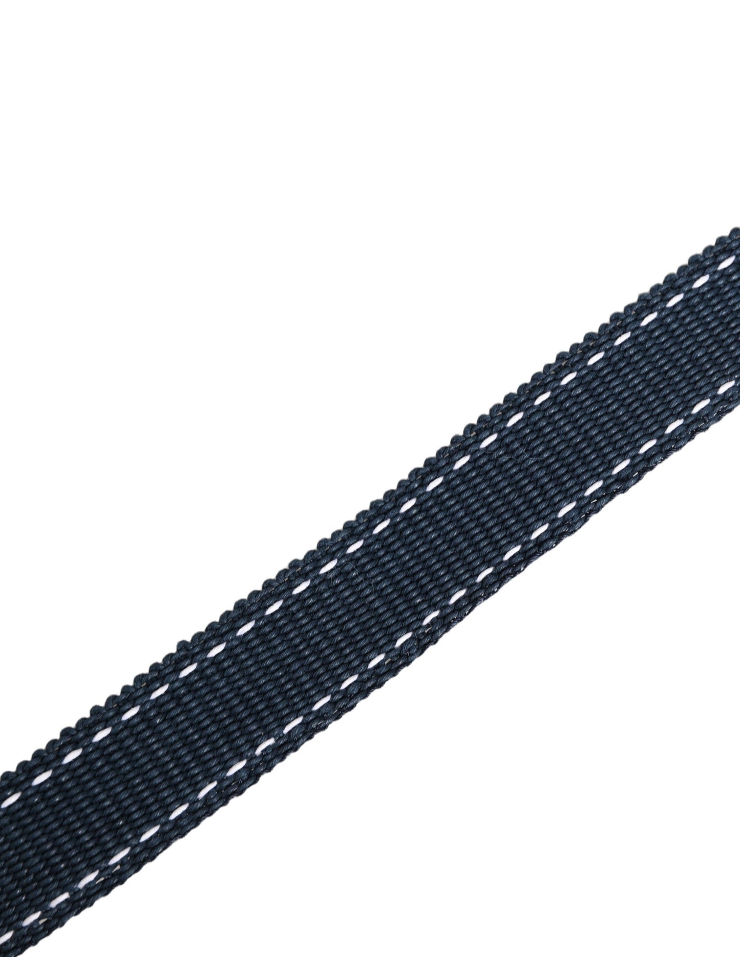 Blue Cotton Canvas DG Logo Metal Buckle Belt