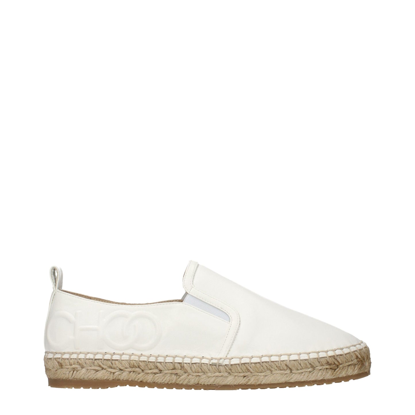 White Leather Espadrilles