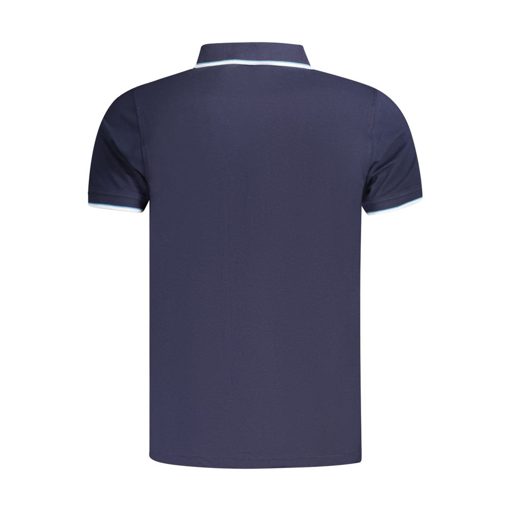 Blue Cotton Men's Polo Shirt