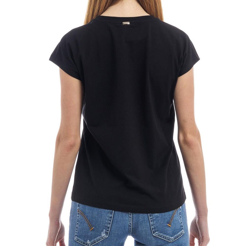 Black Cotton T-Shirt