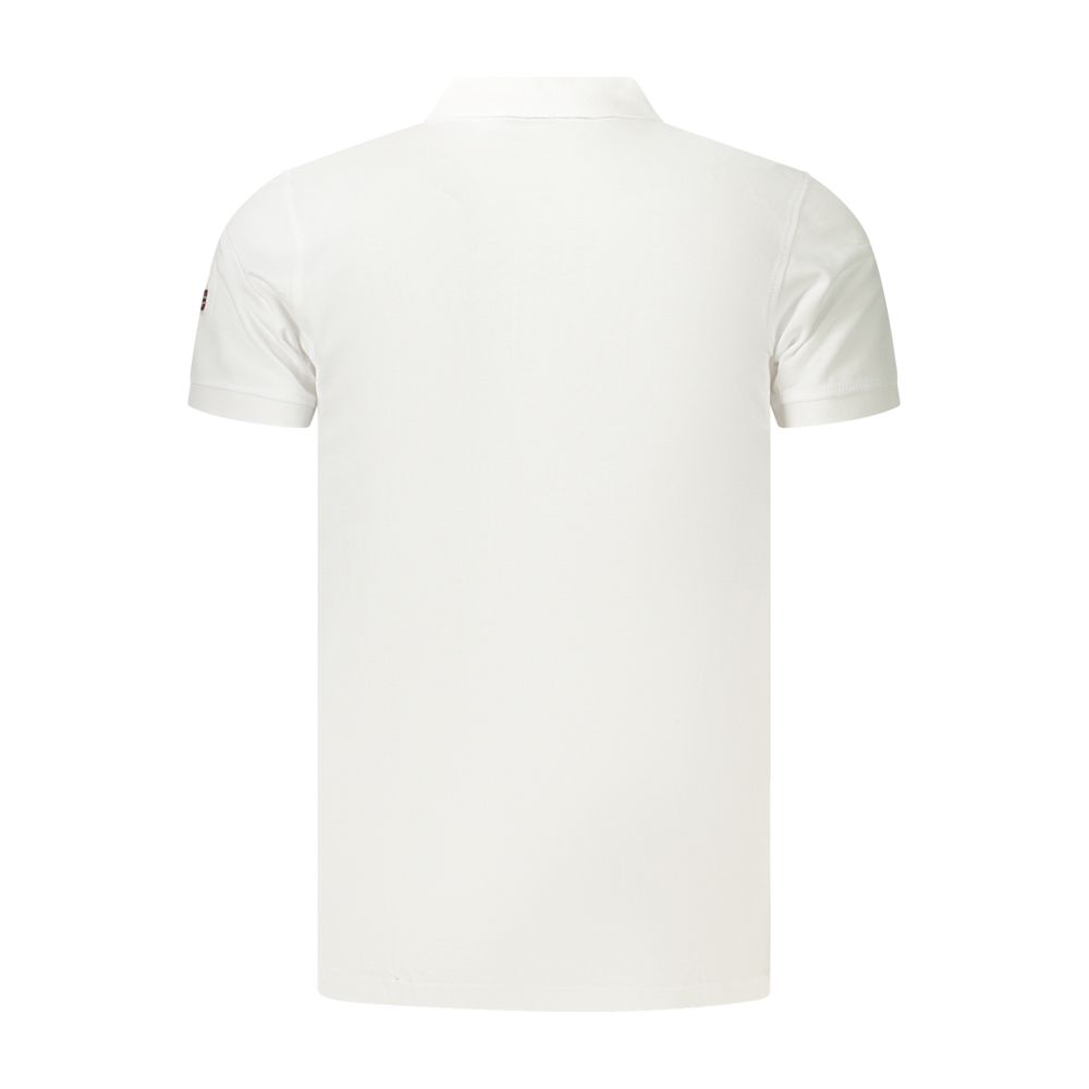 White Cotton Men's Polo Shirt